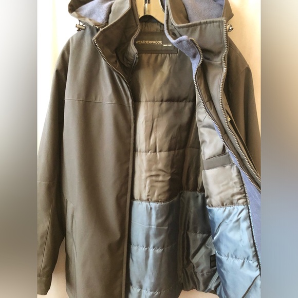 Weatherproof Ultra Tech Jacket, Double Zip Hooded Water Repellant Coat,sz M,new - Picture 9 of 11